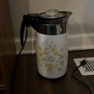 Vintage Corning-ware Percolator